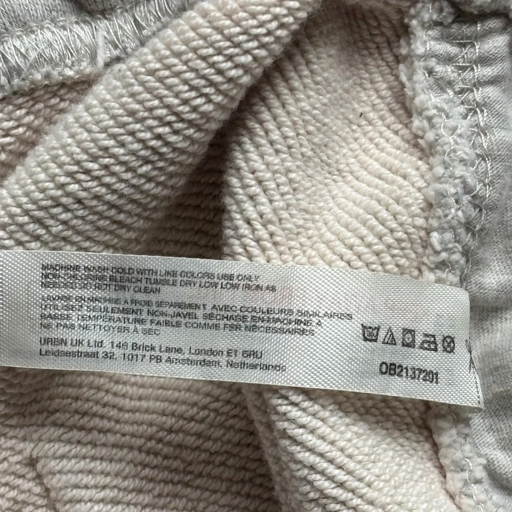 Free People Movement Women's Heather Grey Barrel Leg Cropped Sweatpants Medium - Picture 12 of 16